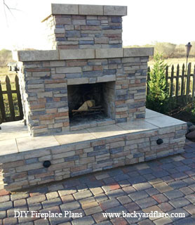 DIY Outdoor Fireplace