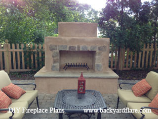 DIY Outdoor Fireplace