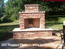 DIY Outdoor Fireplace