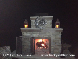 DIY Outdoor Fireplace