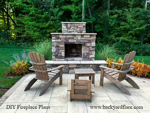 DIY Outdoor Fireplace